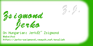 zsigmond jerko business card